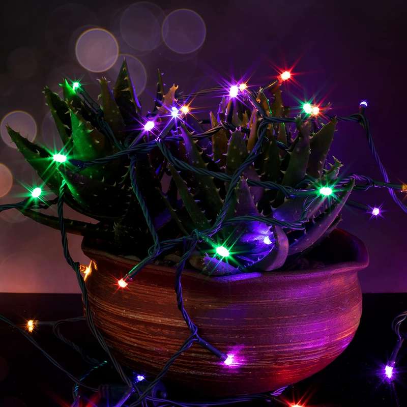 ZYF-D86 RGB 20M LED Inter-Connecting Black Cable Fairy Light
