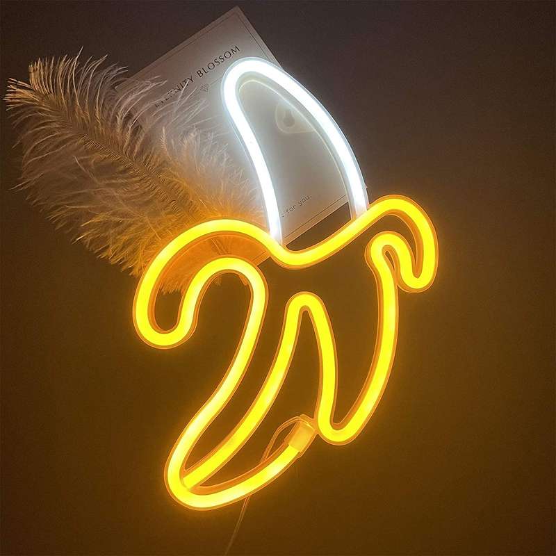 FA-A42 Banana Neon Sign Lamp USB And Battery Operated