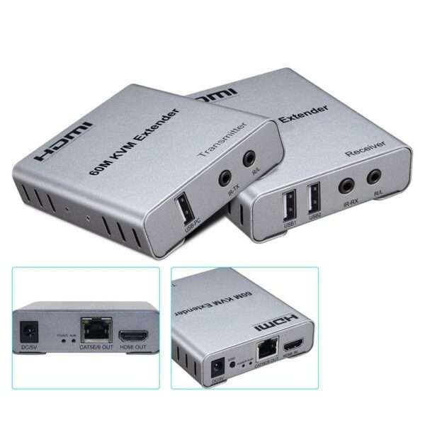 SE-L176 HDMI Extender 60M KVM Single Network Cable Transmission 1080P/60Hz HD Signal Extender wit...