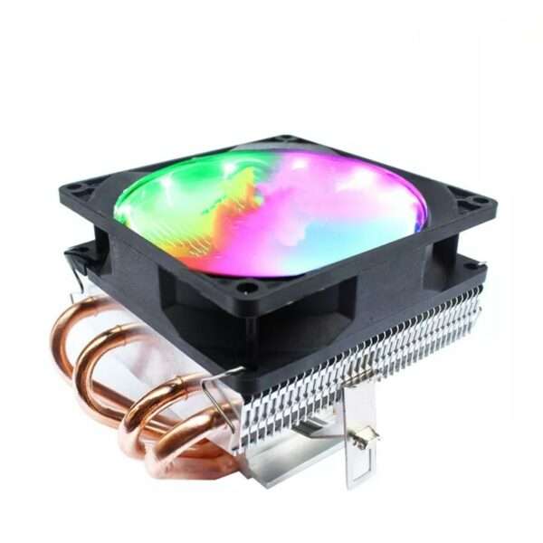 XF0286  Computer Radiator 9-Turns External Luminous Multicolor -Blow Down 4 Tubes