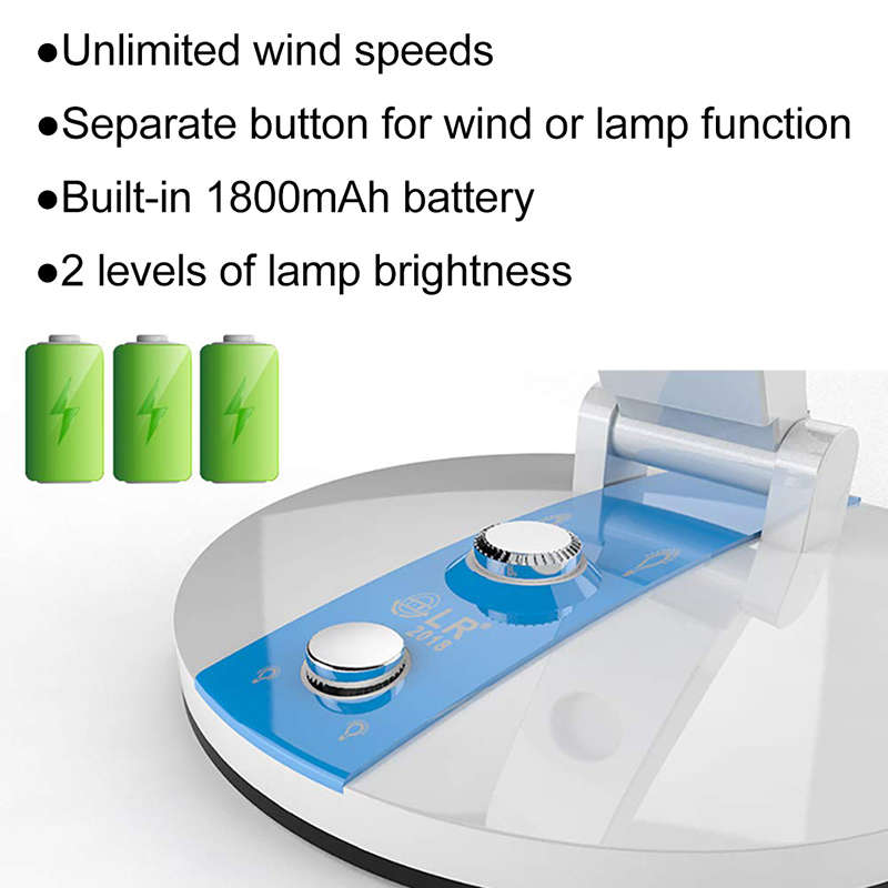 FA-2019 Rechargeable Adjustable Angle Flexible Fan