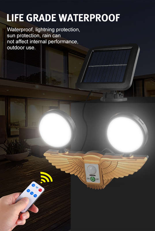 FA-828A Dual Solar Powered Wall Sensor Light