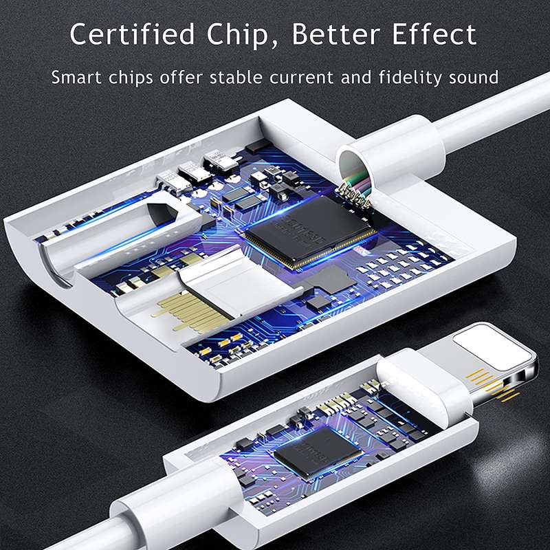 Aerbes AB-S664 2-in-1 ios to ios +3.5mm Adapter Cable