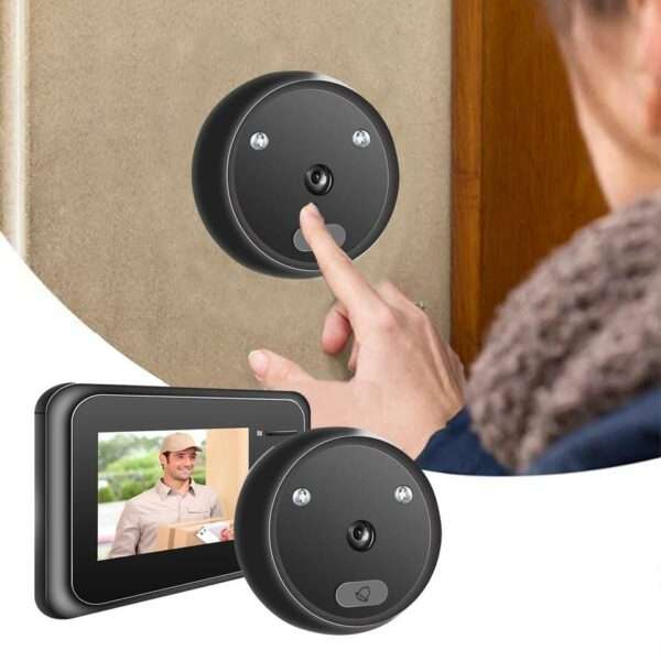 R11 Digital Peephole Viewer Doorbell 2.4 inch Screen IR Night Vision Electronic Door Eye Camera