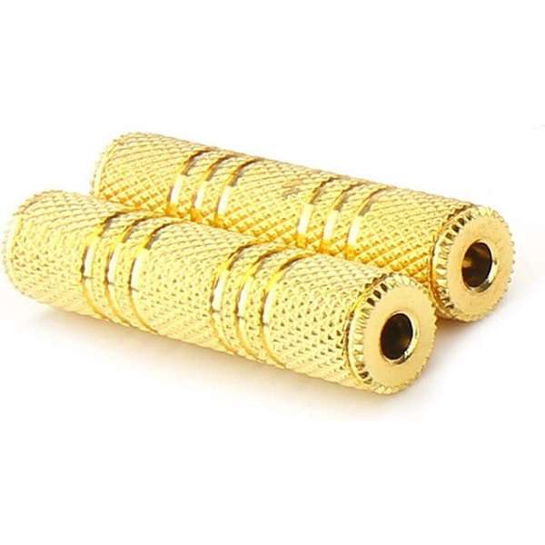SE-L132 Aux Coupler, 3.5mm Female to Female Adapter Stereo Connector Pack of 100