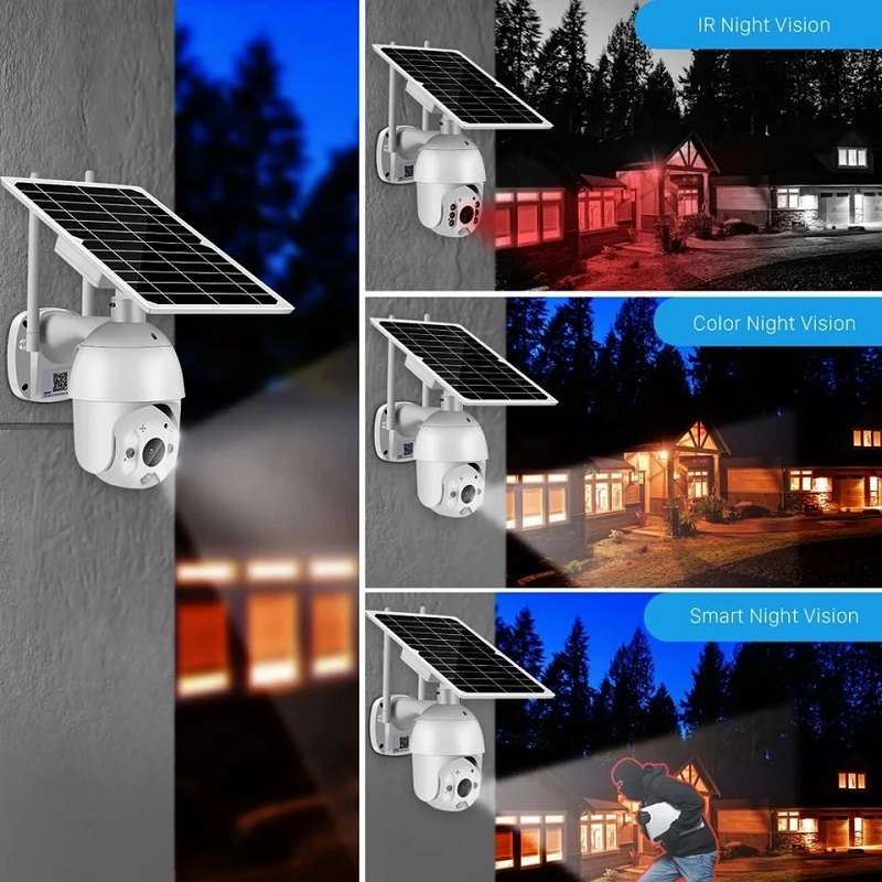 SE-S10 PTZ Solar Powered Waterproof Surveillance Wifi Camera Ubox App