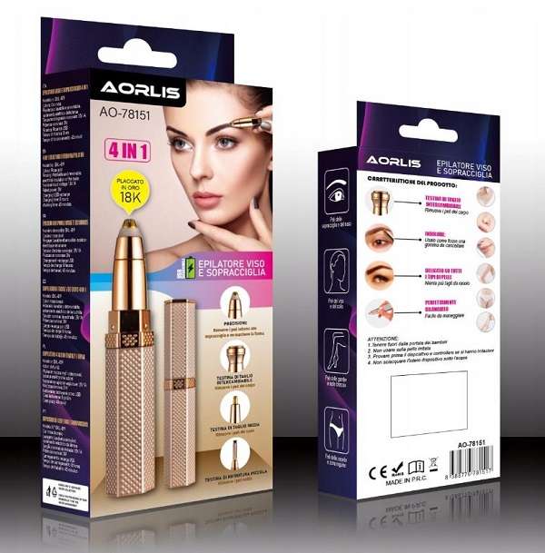 Aorlis AO-78151 Facial Hair Remover 4 In 1