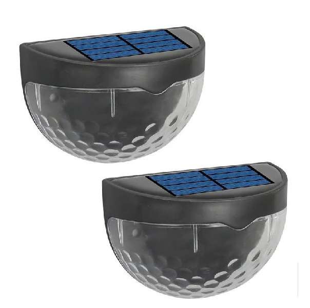 Aerbes AB-TY66 Solar Powered Semi-Circle Wall Lamp Pack Of 2 Warm White