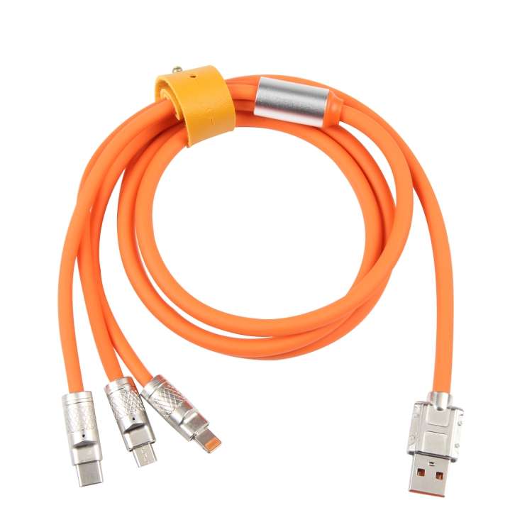 Treqa CA-880 USB Fast Charging Cable With Micro, PD And IOS Connector  1M