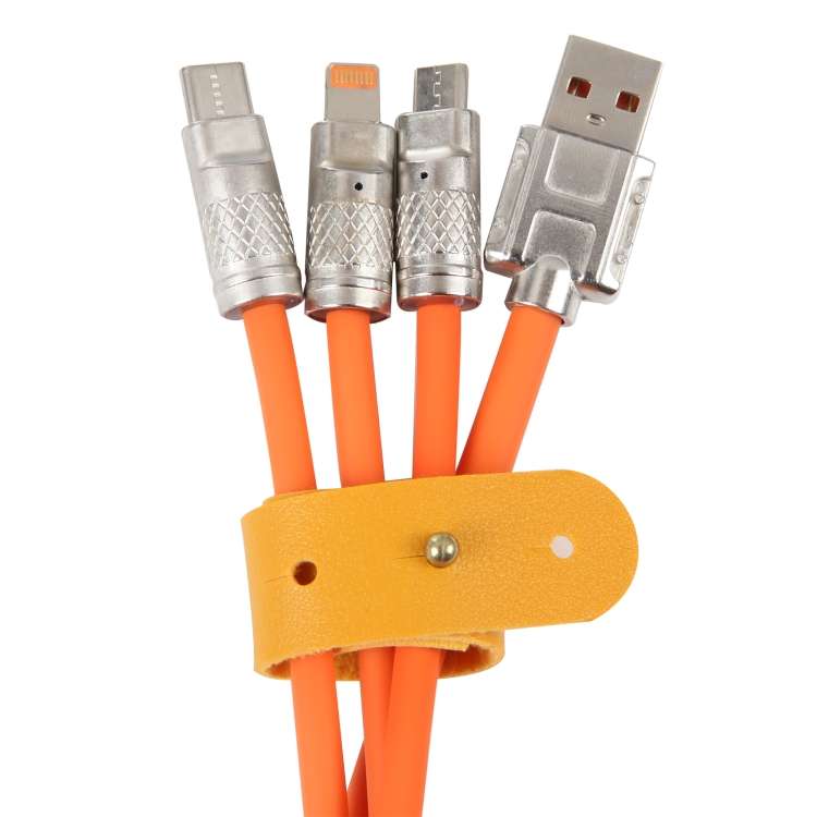 Treqa CA-880 USB Fast Charging Cable With Micro, PD And IOS Connector  1M