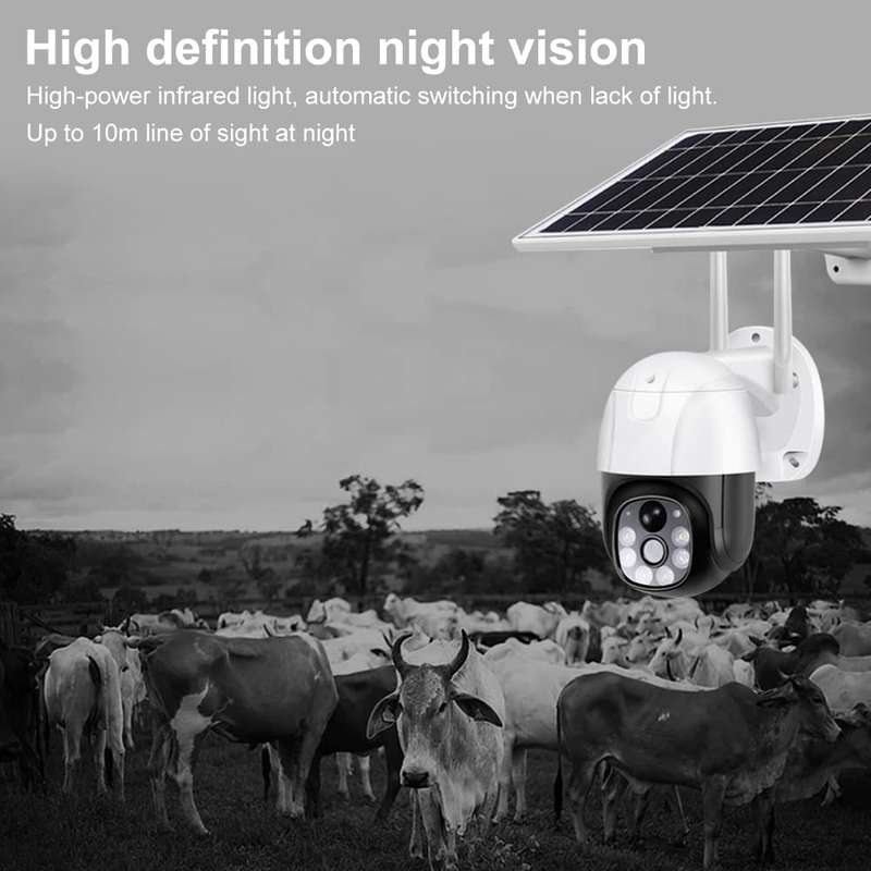 VC9-G 4G Solar Powered 4G Smart Surveillance Camera V380 Pro App