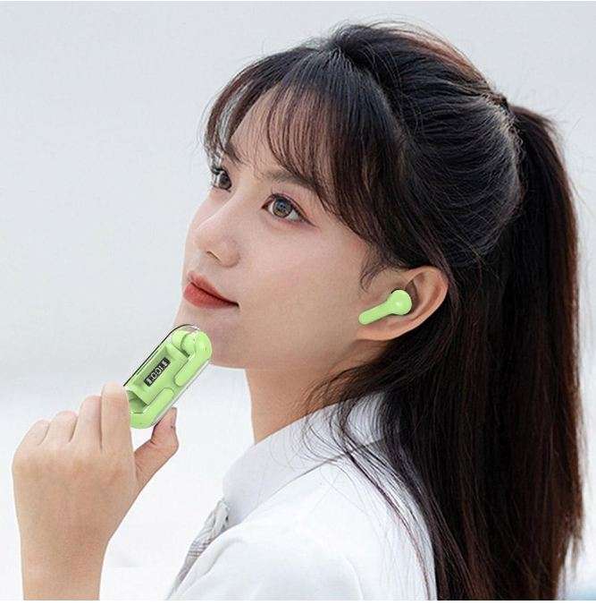 AH-807E TWS Transparent Shell Intelligent Touch Bluetooth Headset F20
