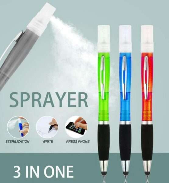 4ml Sanitizer Spray Pen and Stylus Atomizer Mini Portable Travel Refillable Bottle 3 in 1