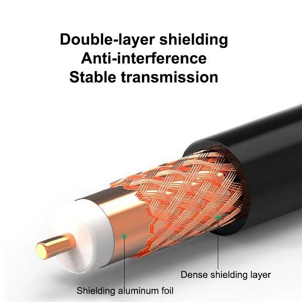 100m RG59 + 2C Video Coaxial Coil Cable For CCTV Camera