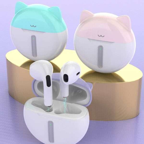 SMS-T16A Cute Cat Ears Wireless Earbuds