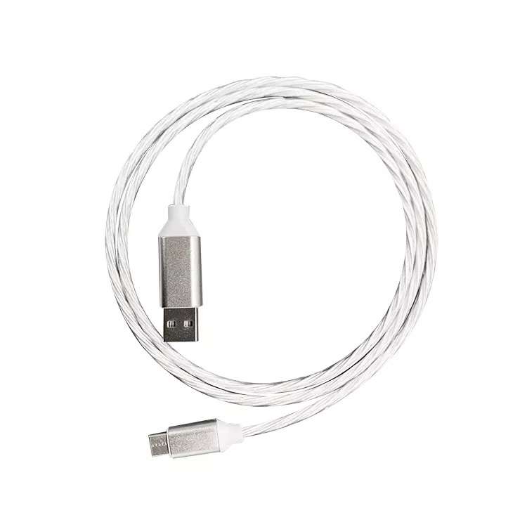 Glow Flowing Color USB to Type C Cable