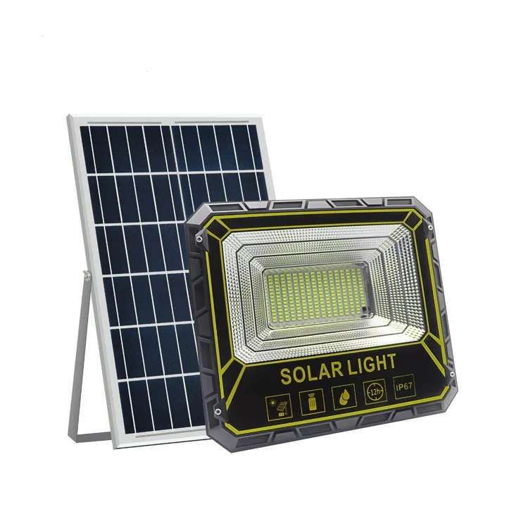 FA-GTX-300W LED Solar Powered Flood Light With Solar Panel &,  Remote Control