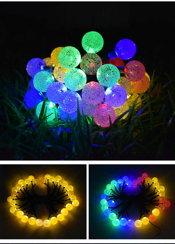 FA-LC45C Solar Bubble Ball RGB String Light 5M
