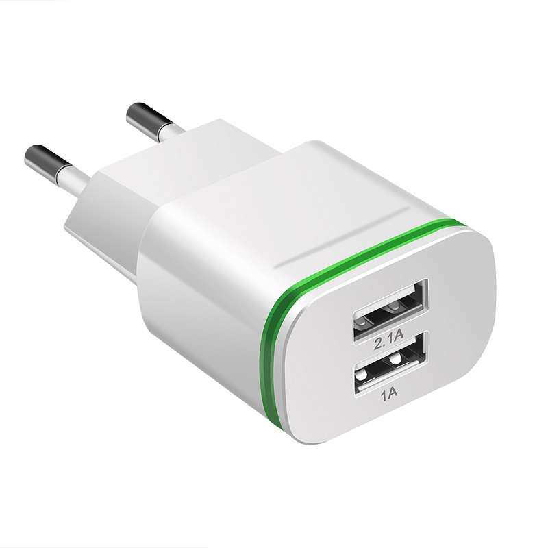 Wolulu AS-51371 Dual USB Wall Charger 2.1A+1A