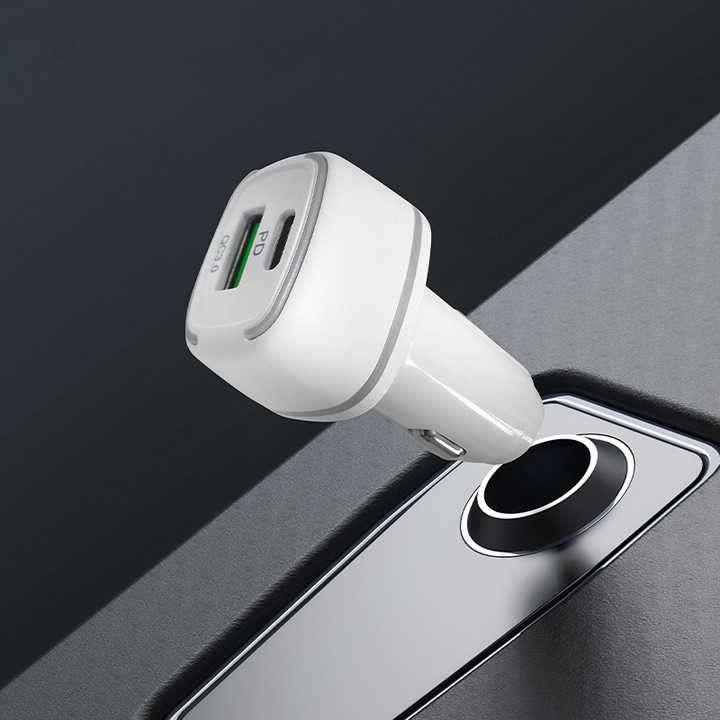 Treqa CC-320 USB PD Car Charger 20W Qualcomm 3.0