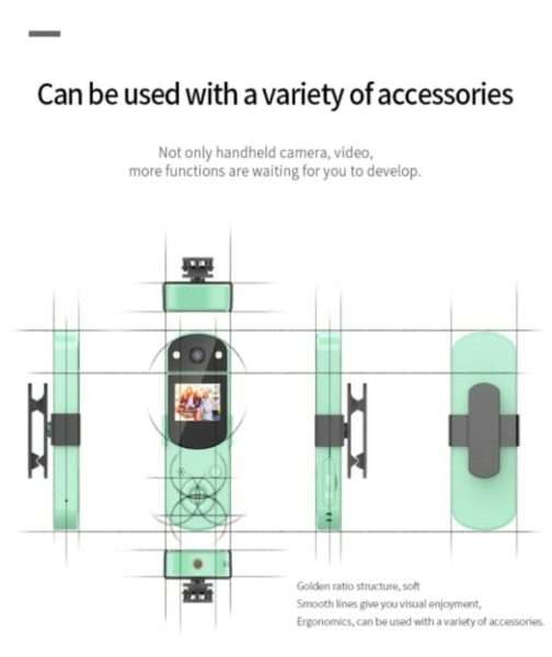 D2 Digital Mini Body Spy Camera 1080P with Night Vision