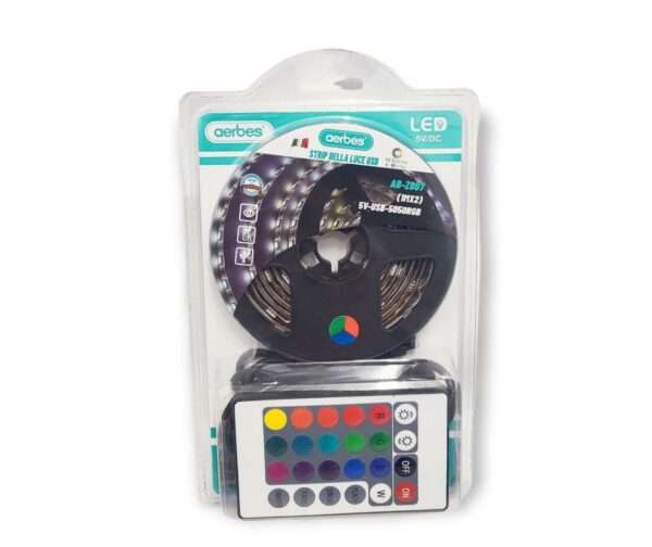 AB-Z807 USB 5V RGB 5050 LED Strip 2m
