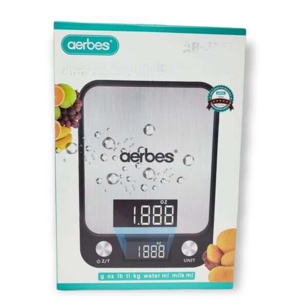 Aerbes AB-J171 LCD Backlight Display Kitchen Scale 10Kg/1g