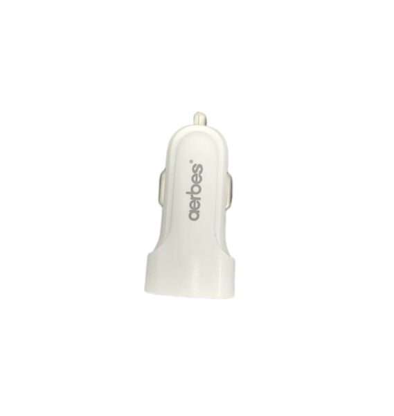 Aerbes AB-Q538M Car Charger With 2 USB Port And 1M Lightning Cable 2.4V 12W