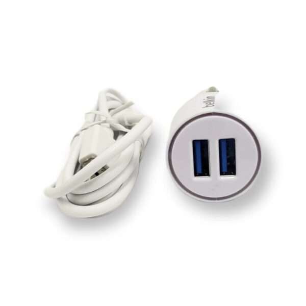 20W Dual Port Car Charger with Type C Cable