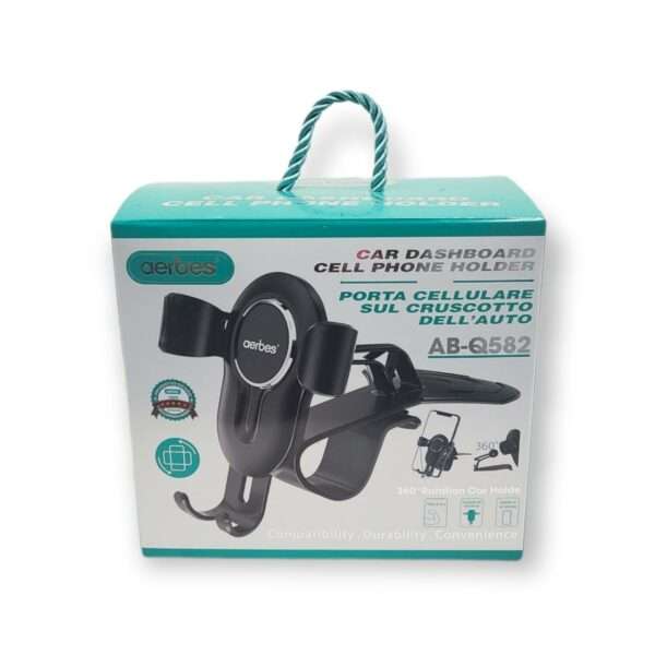 Aerbes AB-Q582 Car Dashboard Cellphone Holder With 360° Rotation