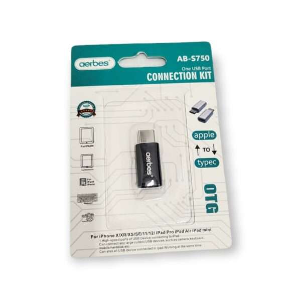 Aerbes AB-S750 Lighting Male To Type C Female