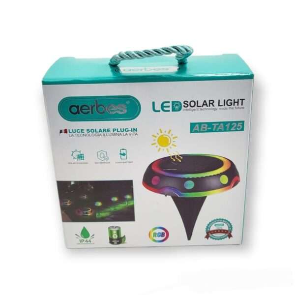 Aerbes AB-TA125 RGB LED Solar Power Ground Lights