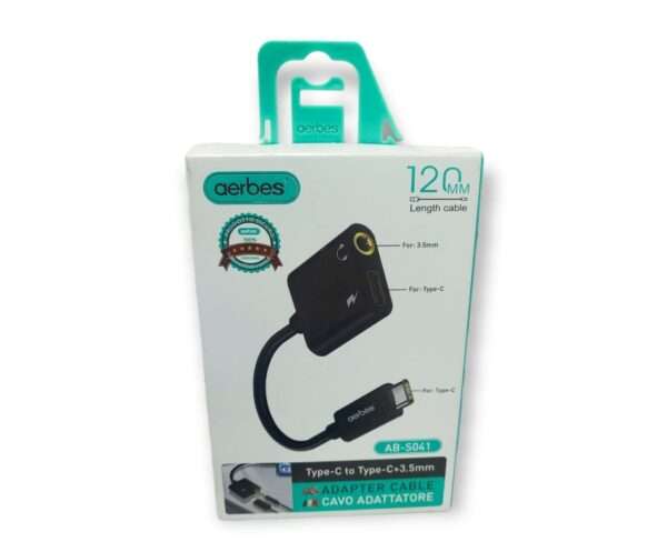 Aerbes AB-S041 USB Type C Male To 3.5mm Jack Adapter Cable