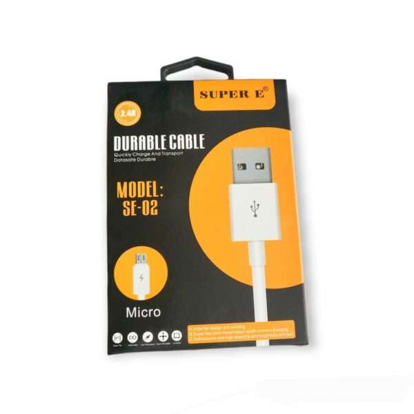SE-02 Micro USB 1,5m Cable 2.4A