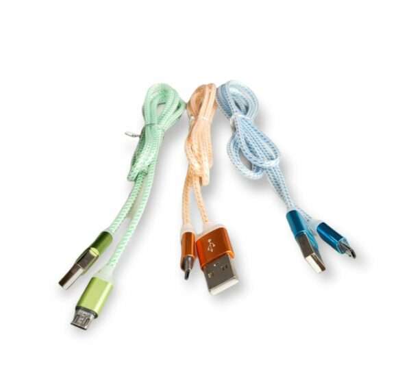 3 Decorated 1M Micro USB Cable
