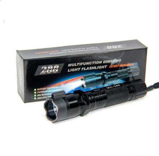 FA-288 Powerful Stun Gun Flashlight Shock Model With Electrodes