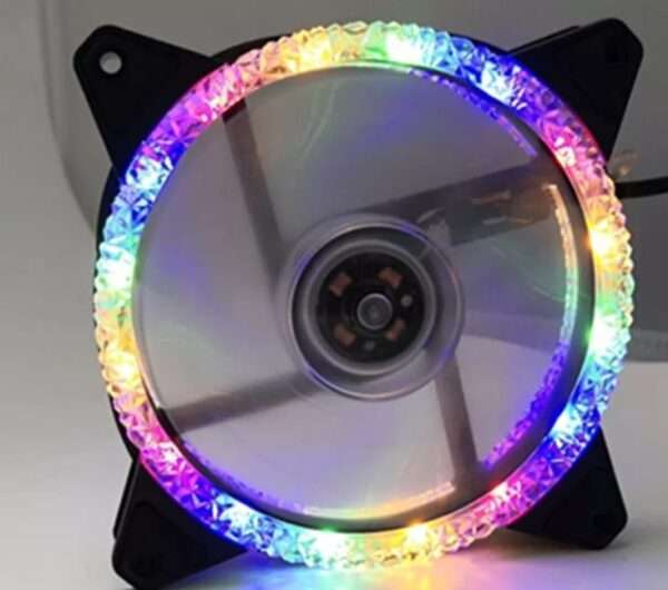 XF0458 12V RGB Computer Host Luminous Fan Ice Drill