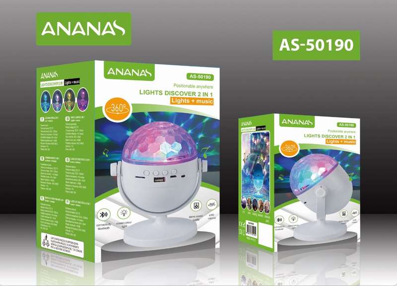 Ananas AS-50190 Magic Ball Bluetooth Music Speaker