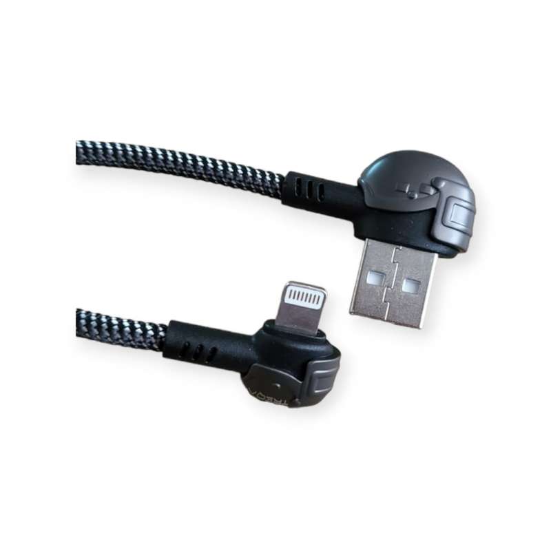Treqa CA-8632 90 Degree Angle Lightning USB Cable For IOS 5.1A