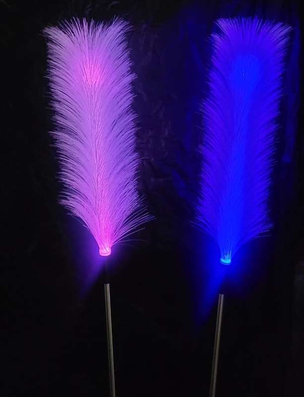 FA-LC55 7 Colour Changing RGB Solar Powered Reed Garden Light 2pcs