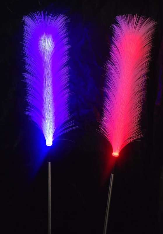 FA-LC55 7 Colour Changing RGB Solar Powered Reed Garden Light 2pcs