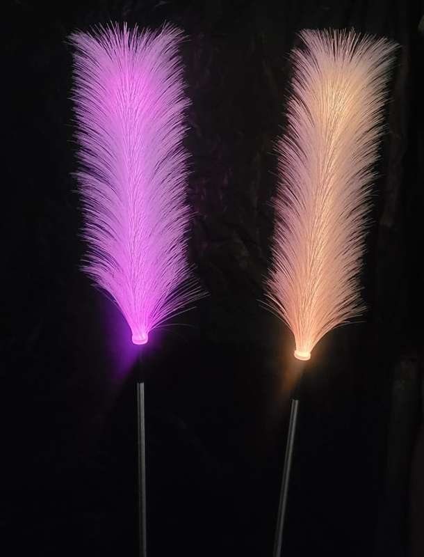 FA-LC55 7 Colour Changing RGB Solar Powered Reed Garden Light 2pcs