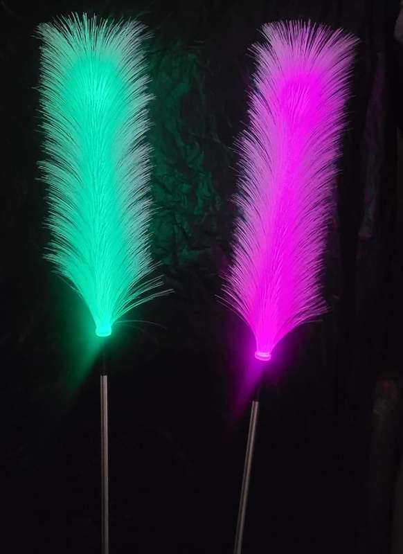 FA-LC55 7 Colour Changing RGB Solar Powered Reed Garden Light 2pcs