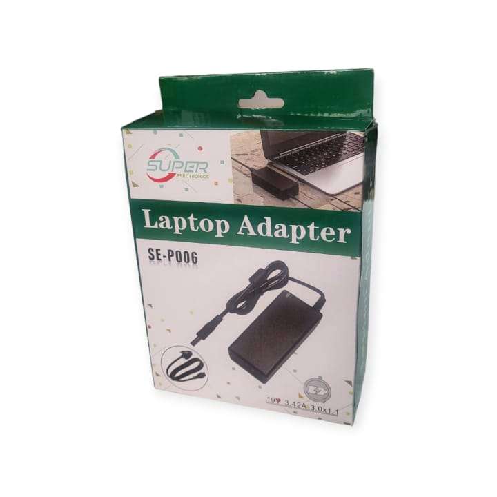SE-P006 Replacement Laptop Charger For 19V Acer 3.42A Pin Size 3.0×1.1mm