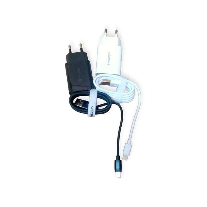 Treqa CS-220 18W USB Wall Charger With Type C USB Cable
