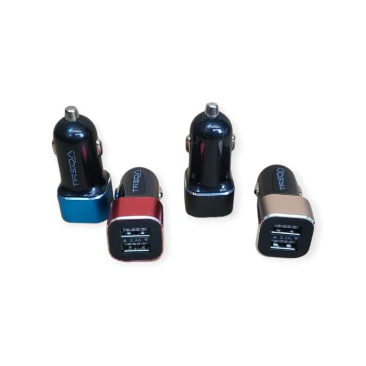 Treqa CC-315  Auto-ID 2.4A Dual USB Car Charger