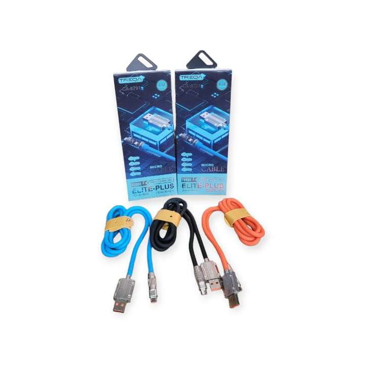 Treqa CA-8791 Elite Charging 9.1A V8 Cable 1M