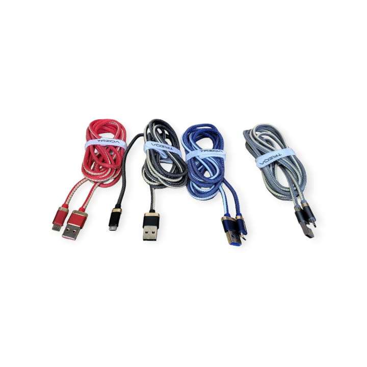 Treqa CA-8281 Golden Cowboy V8 USB Cable 3.1A 2M