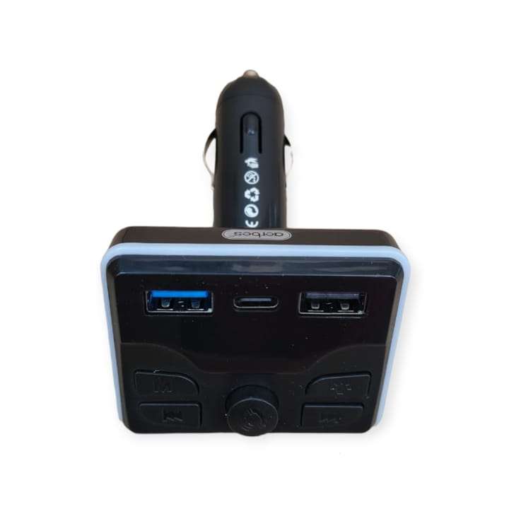 Aerbes AB-CZ02 Wireless RGB Car MP3 Player FM Transmitter With Remote Control