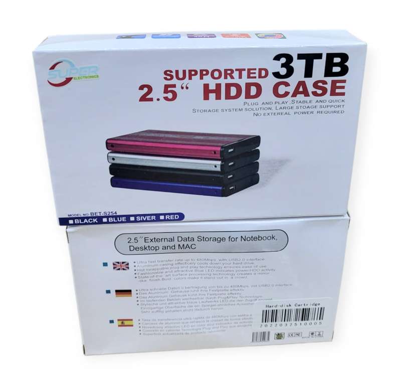SATA 2.5 Inch. USB 2.0 SATA Hard Disk Drive External Enclosure Case